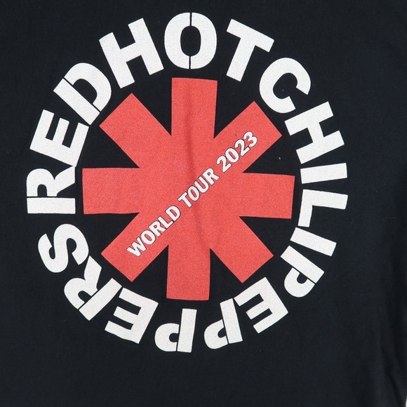 Red Hot Chili Peppers T Shirt Adult Medium Black Short Sleeve 2023 Tour - Picture 3 of 6